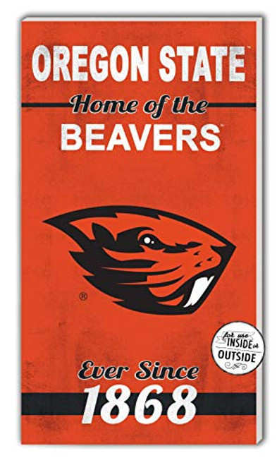 KH Sports Fan 11x20 in\Outdoor Sign Home of The Oregon State Beavers KH Sports Fan 11x20 in\Outdoor Sign Home of The Oregon State Beavers