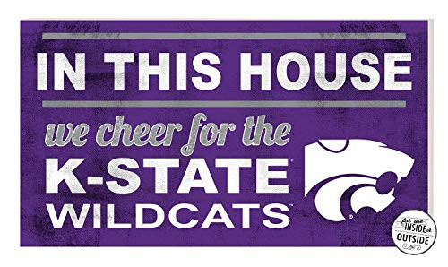 KH Sports Fan 20x11 in\Outdoor Sign in This House Kansas State Wildcats KH Sports Fan 20x11 in\Outdoor Sign in This House Kansas State Wildcats