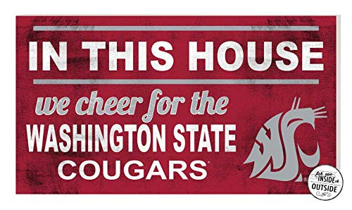 KH Sports Fan 20x11 in\Outdoor Sign in This House Washington State Cougars KH Sports Fan 20x11 in\Outdoor Sign in This House Washington State Cougars