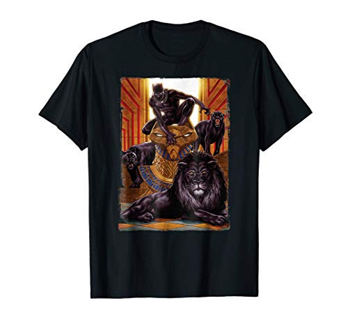 Marvel Black Panther King In the Lion's Den Graphic T-Shirt