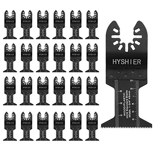 25 Pcs Oscillating Tool Blades, Professional Universal Oscillating Saw Blades, Wood Multitool Blades, Quick Release Durable Oscillating Tool, Multi Tool Blades Fit All Models