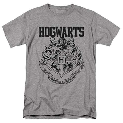 Popfunk Harry Potter Hogwarts Logo T Shirt  and  Stickers -Medium- Gray