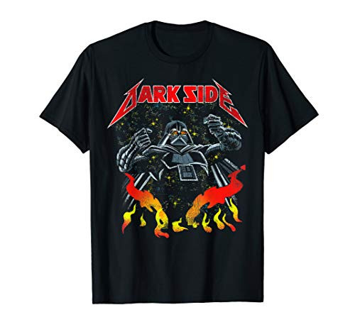 Star Wars Darth Vader Heavy Metal Flames T-Shirt