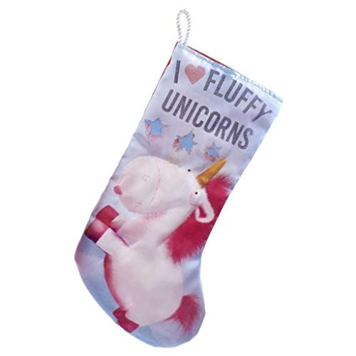 Kurt Adler Despicable Me Fluffy Unicorn Christmas Stocking