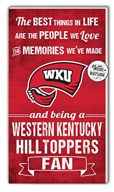 KH Sports Fan 11x20 in\Outdoor Sign The Best Things Western Kentucky Hilltoppers KH Sports Fan 11x20 in\Outdoor Sign The Best Things Western Kentucky Hilltoppers