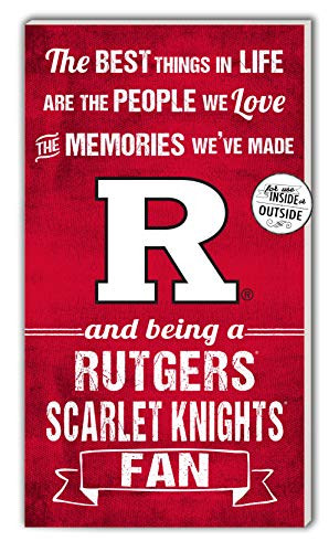 KH Sports Fan 11x20 in\Outdoor Sign The Best Things Rutgers Scarlet Knights