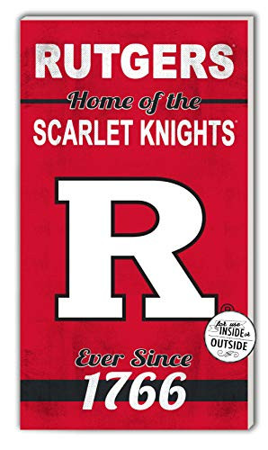 KH Sports Fan 11x20 in\Outdoor Sign Home of The Rutgers Scarlet Knights