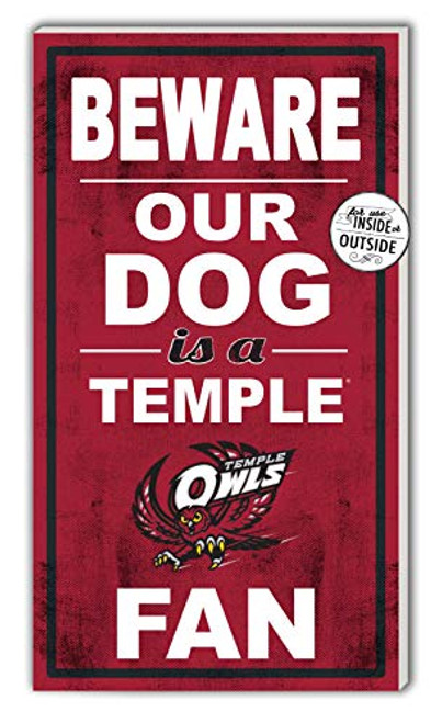 KH Sports Fan 11x20 InOutdoor Sign Beware of Dog Temple Owls KH Sports Fan 11x20 InOutdoor Sign Beware of Dog Temple Owls