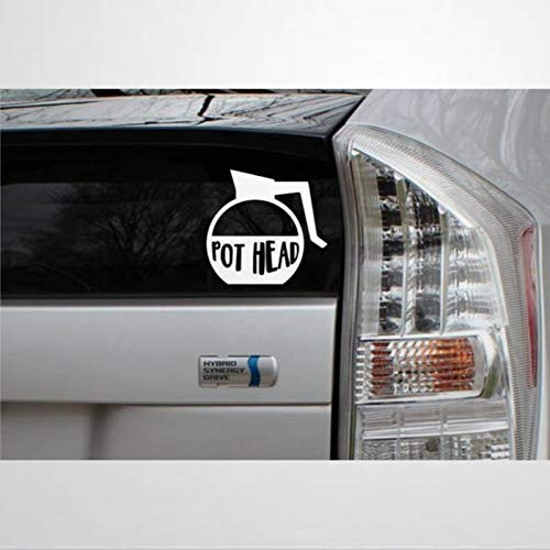 Pothead Coffee Pot auto Sticker,Vinyl Car Decal,Decor for Window,Bumper,Laptop,Walls,Computer,Tumbler,Mug,Cup,Phone,Truck,Car Accessories