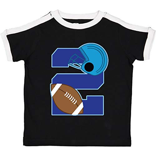 inktastic Football Birthday Toddler T-Shirt 4T Ringer Black and White 25a89 inktastic Football Birthday Toddler T-Shirt 4T Ringer Black and White 25a89