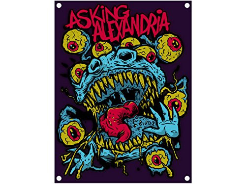 NNG Asking Alexandria Eyeballs Textile Poster Flag