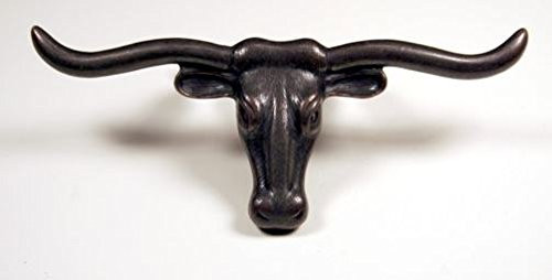 LONGHORN PULL ORB WESTERN CABINET HARDWARE DRAWER PULLS KNOBS