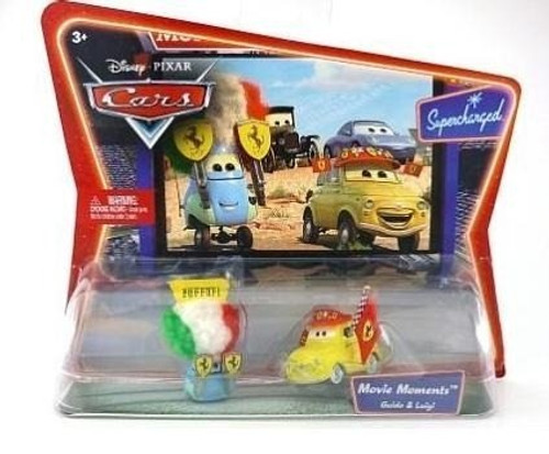 Mattel Disney Pixar Cars - Supercharged Series - Luigi and Guido Fans Mattel Disney Pixar Cars - Supercharged Series - Luigi and Guido Fans