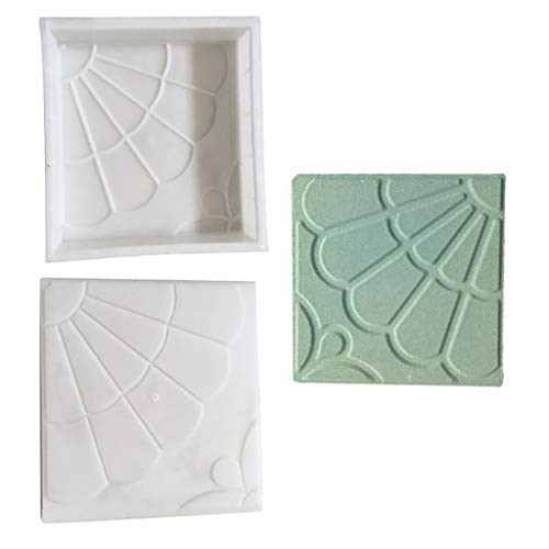 Aliturtle Reusable Walk Maker Concrete Path Maker Molds Stepping Stone Paver Lawn Patio Yard Garden DIY Walkway Pavement athmate Stone Paving Moulds Moldings -Fan-Shaped- Aliturtle Reusable Walk Maker Concrete Path Maker Molds Stepping Stone Paver Lawn Patio Yard Garden DIY Walkway Pavement athmate Stone Paving Moulds Moldings -Fan-Shaped-