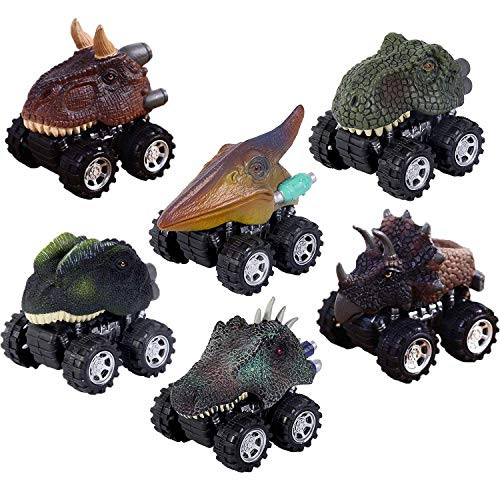 Aptoys Pull Back Dinosaur Cars 6-Pack Non-Toxic Plastic Dinosaur Cars Toys with Big Tire Wheel for 3-14 Year Old Kids Boys Girls Creative Gifts Aptoys Pull Back Dinosaur Cars 6-Pack Non-Toxic Plastic Dinosaur Cars Toys with Big Tire Wheel for 3-14 Year Old Kids Boys Girls Creative Gifts
