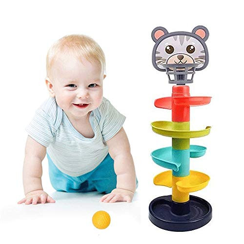 Ball Drop Toys for Baby and Toddler,5 Layer Ball Drop and Roll Swirling Tower for Baby and Toddler Development Educational Toys Stack, Drop and Go Ball Ramp Toy Set Includes 7 Spinning Acrylic Activit Ball Drop Toys for Baby and Toddler,5 Layer Ball Drop and Roll Swirling Tower for Baby and Toddler Development Educational Toys Stack, Drop and Go Ball Ramp Toy Set Includes 7 Spinning Acrylic Activit