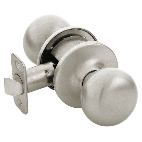 Designers Impressions Bedford Design Satin Nickel Passage Door Knob -Hall  and  Closet-