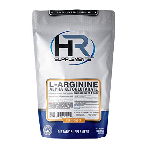 HR Supplements L-Arginine Alpha Ketoglutarate -AAKG- Powder, 500 Grams -1.1 Lbs-, Unflavored, Lab-Tested, Scoop Included HR Supplements L-Arginine Alpha Ketoglutarate -AAKG- Powder, 500 Grams -1.1 Lbs-, Unflavored, Lab-Tested, Scoop Included