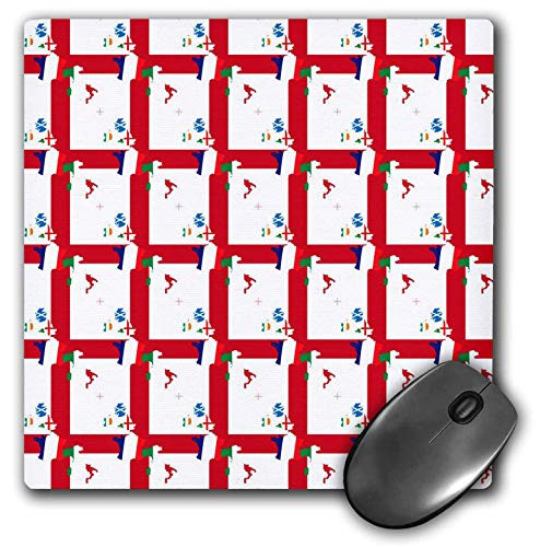 3dRose England Rugby Fan St George Cross Flag Pattern - Mouse Pads -mp_346235_1-