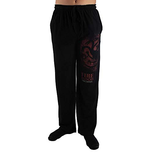 Mens Game of Thrones Pants House Targaryen Game of Thrones Sleep Pants-X-Large