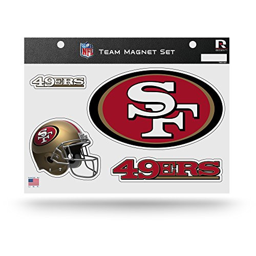 Rico Industries NFL San Francisco 49ers Die Cut Team Magnet Set Sheet