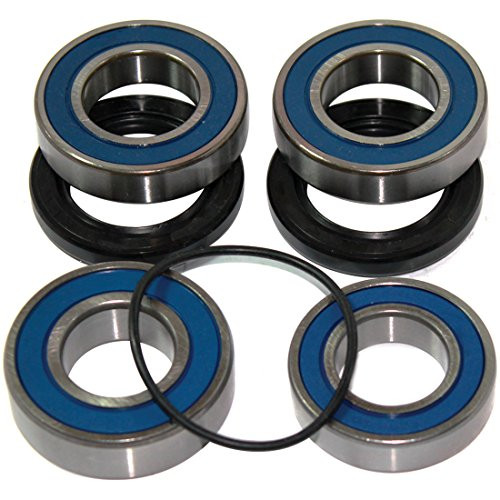 Caltric Rear Wheel Ball Bearings  and  Seals Kit Compatible with Honda Cbr600Rr Cbr-600Rr 2003-2014