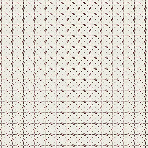 Windham Fabrics Cunningham Grid Cream/Red Fabric Fabric by the Yard