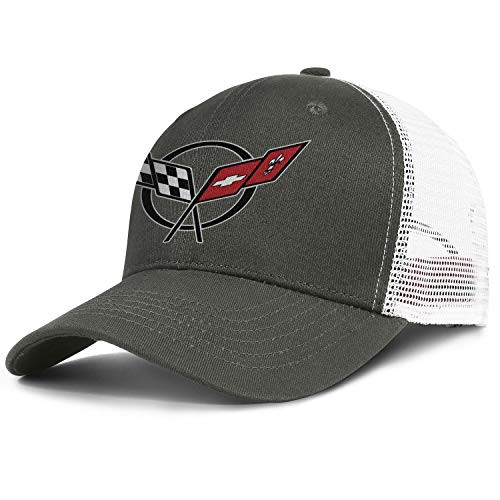 Corvette-Logo-Symbol- Unisex Mesh Ball Cap Adjustable Snapback Beach Hat