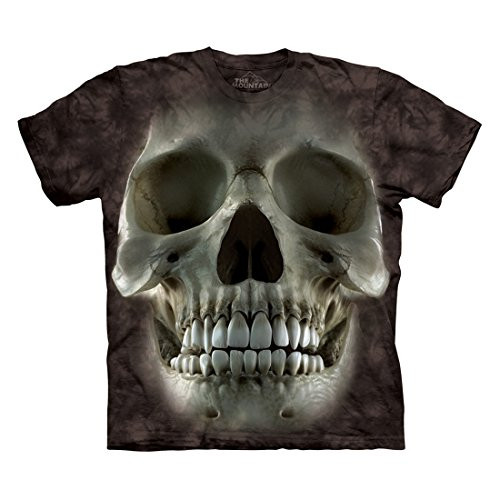 The Mountain Men's Big Face Skull T-Shirt, Black, 3XL
