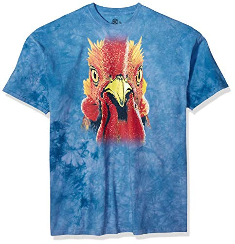 The Mountain Rooster Head Adult T-Shirt, Blue, 3XL