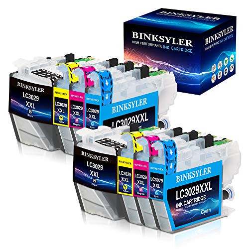 LC3029 Ink Cartridges,Compatible Replacement for Brother LC3029 XXL Super High Yield for Brother MFC-J5830DW MFC-J6535DW MFC-J5930DW MFC-J6935DW MFC-J5830DWXL MFC-J6535DWXL -2BK,2C,2M,2Y- by BINKSYLER