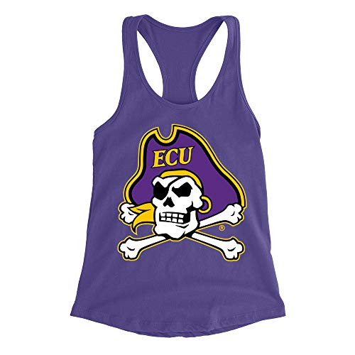 Venley Official NCAA ECU Pirates Women's Racerback Tank Top CK6EK02 - Purple Rush, Medium Venley Official NCAA ECU Pirates Women's Racerback Tank Top CK6EK02 - Purple Rush, Medium