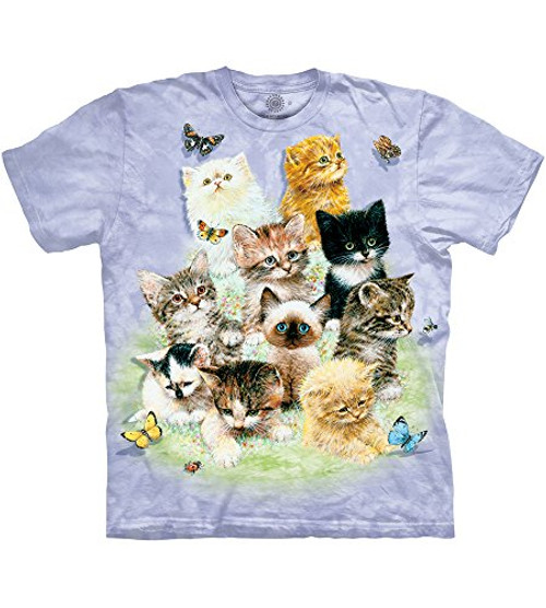 The Mountain 10 Kittens Adult T-Shirt, Purple, Medium The Mountain 10 Kittens Adult T-Shirt, Purple, Medium