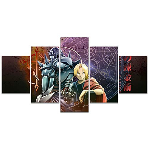 Anime Fullmetal Alchemist Poster Edward Elric Alphonse Elric Print on Canvas Wall Art for Living Room Decor -Unframed, Fullmetal Alchemist- Anime Fullmetal Alchemist Poster Edward Elric Alphonse Elric Print on Canvas Wall Art for Living Room Decor -Unframed, Fullmetal Alchemist-