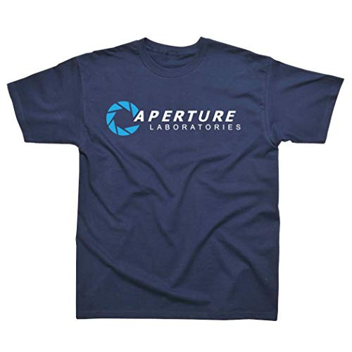 Aperture Laboratories Inspired by Portal T-Shirt Navy