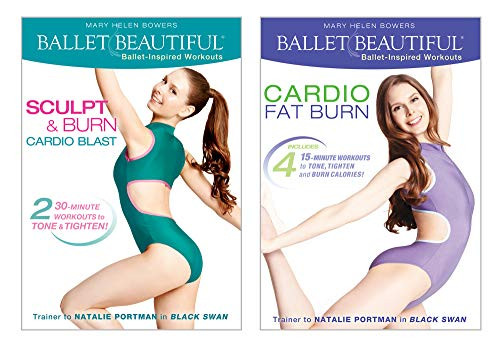 Ballet Beautiful Workout DVD 2 Pack - Sculpt and Burn Blast and Cardio Fat Burn. Mary Helen Bowers Barre Dance Inspired Fitness DVD Bundle Ballet Beautiful Workout DVD 2 Pack - Sculpt and Burn Blast and Cardio Fat Burn. Mary Helen Bowers Barre Dance Inspired Fitness DVD Bundle