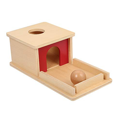 LEADER JOY Montessori Materials Object Permanence Box for Toddlers -Object Permanence Box w/ Tray-