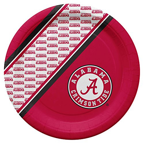 NCAA Alabama Crimson Tide Disposable Paper Plates, Pack of 20 NCAA Alabama Crimson Tide Disposable Paper Plates, Pack of 20