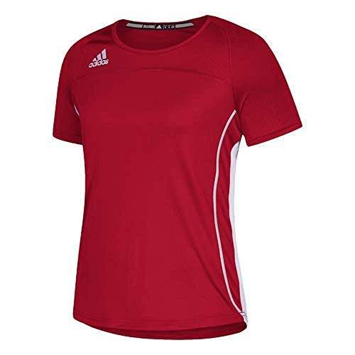 Adidas Womens Utility Short Sleeve Jersey M Power Red-White