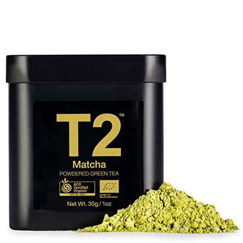 T2 Tea 1.1oz Tin 100 Certified Organic Ceremonial Grade 30g, Matcha, 1.0582 Ounce T2 Tea 1.1oz Tin 100 Certified Organic Ceremonial Grade 30g, Matcha, 1.0582 Ounce