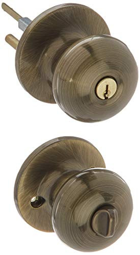 Master Lock BCO0105 Biscuit Entry Knob, Antique Brass