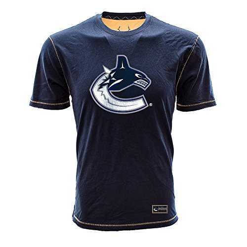 Levelwear LEY9R NHL Vancouver Canucks Adult Men Harbor Harbour Jock Tag Tee, Small, Navy Levelwear LEY9R NHL Vancouver Canucks Adult Men Harbor Harbour Jock Tag Tee, Small, Navy