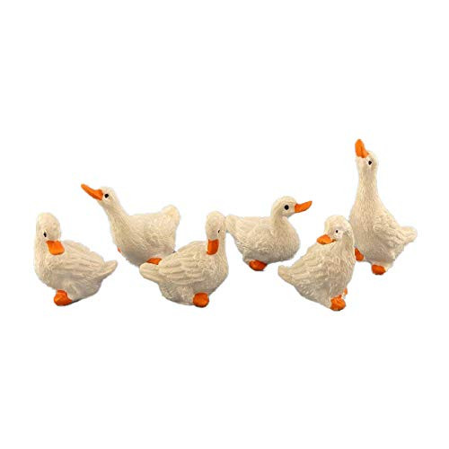 Melody Jane Dolls Houses House Miniature Farm Yard Accessory Birds Set of 6 Geese