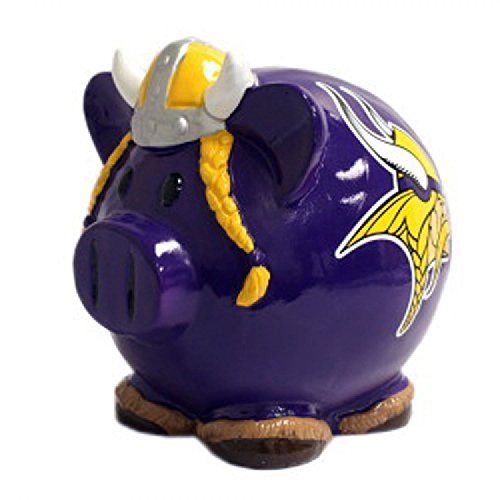 FOCO NFL Minnesota Vikings Unisex Resin Small Thematic Piggy Bankresin Small Thematic Piggy Bank, Team Color, One Size FOCO NFL Minnesota Vikings Unisex Resin Small Thematic Piggy Bankresin Small Thematic Piggy Bank, Team Color, One Size