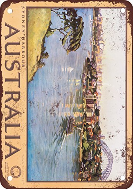 Sydney Harbour Australia Vintage Look Reproduction Metal Tin Sign 8X12 Inches Sydney Harbour Australia Vintage Look Reproduction Metal Tin Sign 8X12 Inches