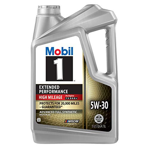 Mobil 1 Extended Performance High Mileage Full Synthetic Motor Oil 5W-30, 5 Quart