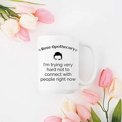 Mug-David Rose Mug-Coffee Cup David Rose-Schitts Creek Fan-Funny Rose Apothecary Mug-schitts creek Mug-Rose Apothecary-Schitts Creek-David Rose -White-