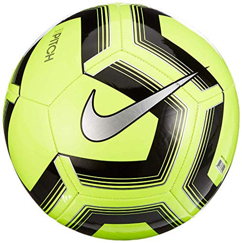 Nike Unisex's NK PTCH TRAIN-SP19 Soccer Ball, Volt/Black/Silver, 3