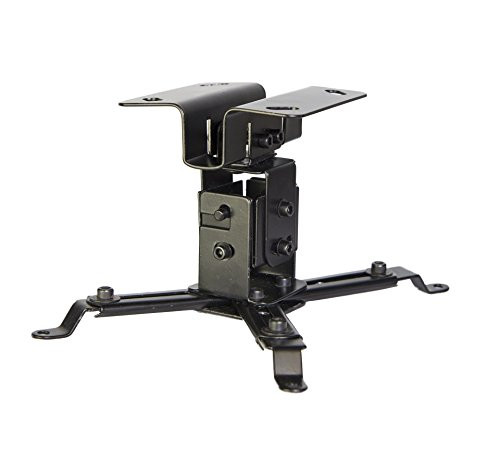 Luxburg Universal Ceiling Aluminium Projector Mounting Bracket Kit Holds 15kg 30 Degrees Black