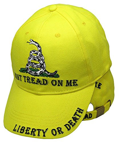 K's Novelties Wholesale lot of 2 Liberty or Death Gadsden Don't Tread on Me Ready to Strike Yellow Ball Hat Cap